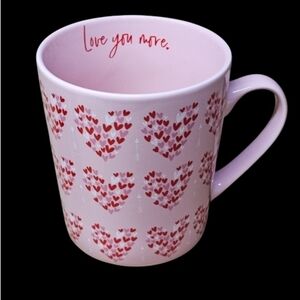Love You More Pink Heart Mug Valentine Day